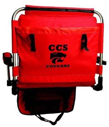 Deluxe Stadium Chair With Heavyweight Padded Seating - 8.5" W x 17.5" H x 17.5" D